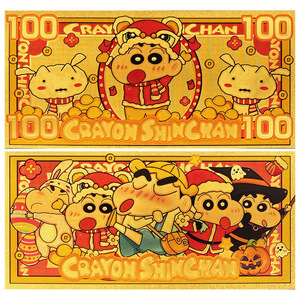 10個新品カラフルクレヨン新着記念金プラスチック紙幣ギフト券 - Product Image 6