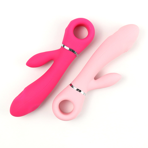 เครื่องสั่นคุณภาพสูง ซิลิโคนนุ่ม กันน้ำ ชาร์จผ่าน USB 10 ระดับความถี่ สัมผัสเสมือนจริง กระตุ้นสองจุด ความสุขสองเท่า - Product Image 3