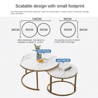 Table basse de salon moderne et légère et luxueuse Petite table d'appoint simple pour canapé Table d'angle pour balcon