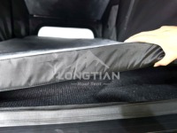 Carpa de coche impermeable de aluminio con forma de triángulo, 280G, poliéster 420D Oxford, 16 cm de ancho, 150 cm de altura.
