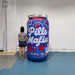 Canette de boisson gonflable lumineuse à LED sur mesure avec logo et graphique entièrement personnalisés pour la publicité des marques de brasseries - Product Image 2