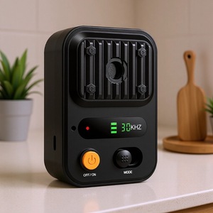 Disuasor de Ladridos Recargable para Perros, Dispositivo Ultrasónico Automático Antiladridos, Entrenador de Mascotas para Exteriores Resistente al Agua con Pantalla LED - Product Image 1