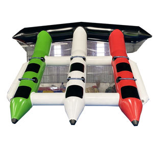 Bateau de pêche à la mouche gonflable, jouet banane pour jeux de sport aquatiques, meilleure qualité, - Product Image 2