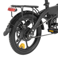 Vélo électrique pliable léger à cadre en acier de 16 pouces, en stock au Royaume-Uni, en UE et en Allemagne, avec une autonomie de 50 à 60 km pour adultes