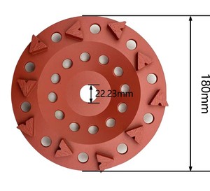 180mm disco diamantato rettifica tazza ruota <span class=keywords><strong>per</strong></span> macinazione calcestruzzo <span class=keywords><strong>per</strong></span> <span class=keywords><strong>smerigliatrice</strong></span> angolare <span class=keywords><strong>per</strong></span> pavimento in cemento - Product Image 3