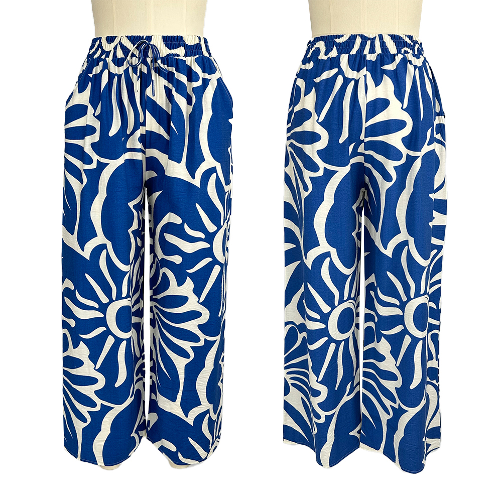 ICON Pantalones Acampanados Con Estampado De Rayas | Moda De
