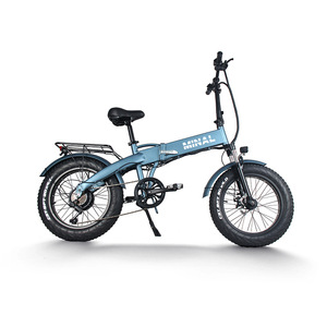 Folding 20*4-inch Fat Tire E Bike 48V 7 Speed Aluminum Alloy <b>Frame</b> Rear Hub Motor Urban Commuter <b>Bicycle</b> - Product Image 2