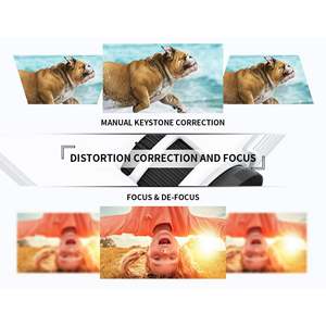 Vankyo giải trí 3 1080P hỗ trợ trắng Mini LED Máy chiếu di động tương thích với túi - Product Image 3