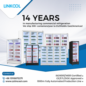 Refroidisseur d'affichage commercial <span class=keywords><strong>économique</strong></span> plein affichage en verre boisson réfrigérateur vertical pour supermarché - Product Image 2