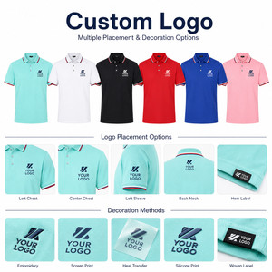 เสื้อโปโลปักโลโก้แบบกำหนดเอง คอเสื้อตัดต่อ แต่งขอบต่างสี ระบายอากาศได้ดี เนื้อผ้านุ่ม ชุดยูนิฟอร์มทีมกอล์ฟ ขายส่ง หลายสี - Product Image 2