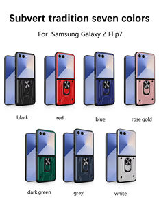 Étui de téléphone avec support anneau pour Samsung Galaxy Z Flip <span class=keywords><strong>7</strong></span>, protection hybride de l'appareil photo, fente pour cartes, compatible avec Samsung Z Flip 4 5 6 <span class=keywords><strong>7</strong></span> - Product Image 6