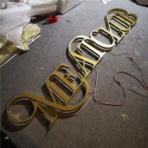 Biển Hiệu Chữ Cái Kim Loại Có Đèn Chiếu Chữ Ngược Kênh Kim Loại 3D Anodized Ngoài Trời Bán Sỉ Từ Nhà Máy Loại Mới - Product Image 3