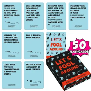 Nouveau 50 cartes en plastique/boîte petite relation d'<span class=keywords><strong>ambiance</strong></span> ambiguë <span class=keywords><strong>jeu</strong></span> de chauffage pour les couples pour Amazon - Product Image 6
