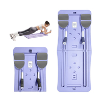 Tabla de Pilates Multifuncional NQ SPORTS, Entrenamiento Muscular, Asas Antideslizantes, Uso Doméstico, Plegable, Asistencia Abdominal y para Ejercicios de Pecho