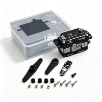 Servo Digital Ultra Rápido de 27KG y 0.03s, Sin Escobillas, de Perfil Bajo, Impermeable IP67, de Alta Velocidad y Sin Núcleo para Dirección de Coches RC de Derrape 1/10