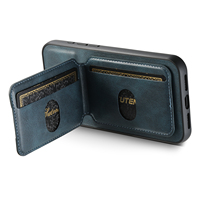 Étui de téléphone SUTENI pour iPhone 18 Pro Max avec porte-cartes et support, motif en cire huilée, cuir synthétique de luxe, surface lisse, compatible avec les modèles 17, 16 Plus, 15, 14, 13