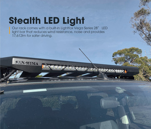 SAN HIMA Universal Cargo Carrier Plate-forme Toit Porte-Bagages dans Construit 28 ''Barre Lumineuse LED pour ISUZU D-MAX 2015 + - Product Image 3
