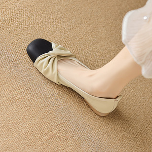 Zapatos Planos de Mujer para Boda, Novia, Fiesta, con Punta Cuadrada, Transpirables, Ligeros, para Verano y Otoño - Product Image 2