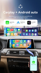 10,25 "Carplay für <span class=keywords><strong>BMW</strong></span> 7er F01 F02 2010-2017 Android 13 GPS <span class=keywords><strong>Navigation</strong></span> Multimedia Player Neue BT 5.0 Autoradio Head Unit - Product Image 3