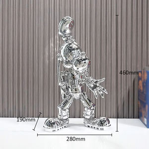 مخصص الكرتون الكلب تمثال brutkey حديقة الحيوانات الأليفة مربع Mickey في الأماكن المغلقة ديكورات مركز الحرف اليدوية - Product Image 5