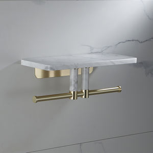 Estante de ducha de mármol HONGDEC, estante flotante moderno, estante de ducha de montaje en pared - Product Image 4