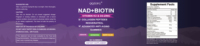 Bonbons gélifiés pour le soutien immunitaire, très vendus, avec NAD+, biotine, collagène, peptides, resvératrol, complément alimentaire pour la santé des cheveux, des ongles, de la peau et des os