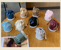 Nouveau porte-monnaie rond mignon en cuir PU souple de haute qualité, écologique, avec porte-clés, pochette et accessoires pour rouge à lèvres