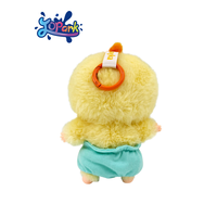 Tourner les yeux lapin vinyle visage peluches porte-clés personnalisé Mini boîte aveugle en peluche jouet Flexible bras jambe porte-clés en peluche pour sac pendentif