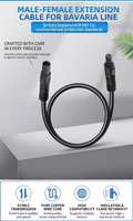 Cable de Aviación Personalizable de Alta Resistencia con Blindaje Trenzado IP67, Cable de Extensión Macho-Hembra de 4P/5P/6P/8P, Cobre ABS, 12V 2A para Vehículos