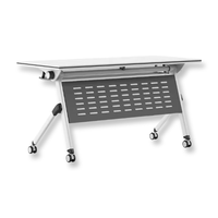 Tables de conférence modernes en métal, extensibles, pliables, écologiques, durables, pour événements, formations, écoles, bureaux à domicile, taille personnalisable