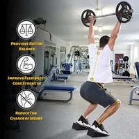 3 en 1 antidérapant Squat Wedge Blocks Slant Board Calf Stretcher Angles multiples Exercice Wedge Calf Foot Stretcher