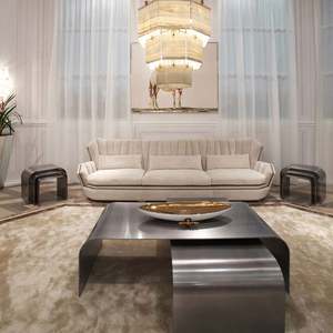 Italienisches Echt leder Schnitts ofa Stoff Luxus gepolsterte <span class=keywords><strong>Sofa</strong></span> garnitur Möbel Moderne Couch Wohnzimmer <span class=keywords><strong>Sofa</strong></span> - Product Image 5