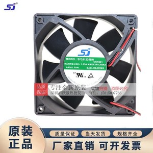 พัดลมระบายความร้อนแบบลูกปืน Sj Axial Fan Sf241238bh ขนาด 120 มม. 24V 1.35A สำหรับอินเวอร์เตอร์ - Product Image 1