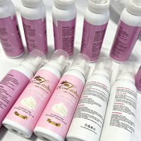 Shampooing Nettoyant Moussant Fouetté Rose Fraise 100ml en Gros, Personnalisé, Doux, Sans Larmes, Végétalien, pour Cils