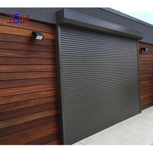 Porte de garage sectionnelle automatique en aluminium à vue complète avec volet roulant en verre pour villa moderne de luxe, haute qualité, fabrication américaine - Product Image 1