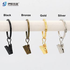 EWANG En gros Accessoires de salle de bain : Anneau de rideau à feuilles mobiles et pince de suspension - Product Image 4