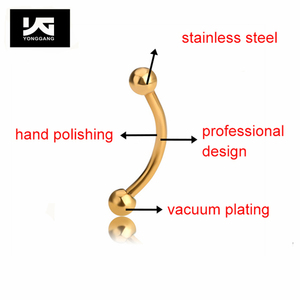 Anello del sopracciglio dell'<span class=keywords><strong>acciaio</strong></span> inossidabile dei monili penetranti del corpo femminile dell'<span class=keywords><strong>acciaio</strong></span> 316L della curva di prezzi economici all'ingrosso - Product Image 4