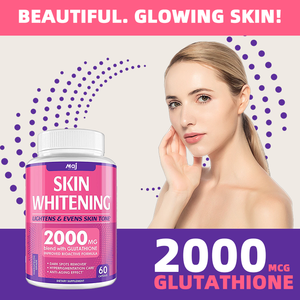 Suplemento blanqueador de piel OEM 60 cápsulas 2000mcg L-glutatión cápsulas - Product Image 5