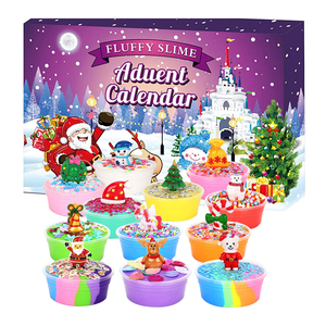 24-Pack Tốt Nhất Trẻ Em Đồ Chơi Đầy Màu Sắc Không Khí Khô Đất Sét Slime Kit DIY Mù Hộp Slime Đầy Advent Lịch 12 Màu Sắc Giáo Dục Mô Hình - Product Image 1