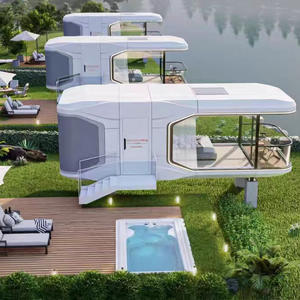 Casa Móvil Personalizable con Estructura de Acero Diseño Cápsula Espacial Habitación Cielo Estrellado para Vida al Aire Libre en Villas, Apartamentos y Zonas Turísticas - Product Image 1