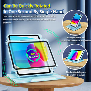 Étui de protection magnétique en cuir pour tablette iPad 10e génération 10,9 pouces 2022, étui antichoc avec fonction de veille/réveil - Product Image 3