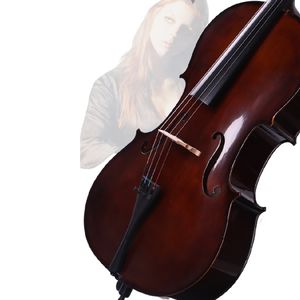<span class=keywords><strong>Prix</strong></span> bas <span class=keywords><strong>violoncelle</strong></span> <span class=keywords><strong>d</strong></span>'incrustation en bois massif brillant brun de haute qualité 1/8-4/4 Design rétro fait à la main adulte enfant <span class=keywords><strong>d</strong></span>ébutant prêt au Test - Product Image 6