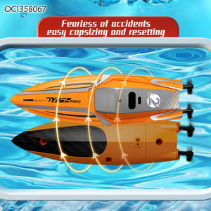 Yacht télécommandé électrique 2,4 GHz de haute qualité pour cascades aquatiques, petit <span class=keywords><strong>bateau</strong></span> jouet RC - Product Image 6