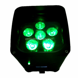 * <span class=keywords><strong>Dmx</strong></span> 512 светлая цепь, портативная перезаряжаемая Рождественская беспроводная аккумуляторная батарея 6 в 1 RgbwAUV 6*18 Вт, плоский контроллер - Product Image 5