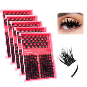 Venta al por mayor DIY <span class=keywords><strong>Cluster</strong></span> Lashes Soft Comfort DIY Segment Eyelash Spiky <span class=keywords><strong>Cluster</strong></span> Private Label Pestañas postizas individuales - Product Image 6