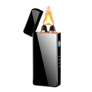 Briquet rechargeable 820 Type C, grande puissance, flamme puissante avec affichage de la batterie, écran tactile, design coupe-vent à arc - Product Image 1