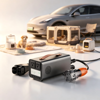 Nouvelle prise de charge Tesla V2L conforme aux normes australiennes, 7,5 kW 240 V 16 A, prises doubles avant et arrière, affichage numérique, application, modèles 3/S/X/Y
