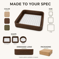 Boîte à bijoux en cuir de luxe faite à la main, personnalisable, auto-adhésive, pour broderie au point de croix, auto-finissable, étui organisateur DIY, mini portable
