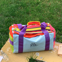 Sac de voyage grande capacité assorti aux couleurs, sac à dos d'extérieur portable pour le sport, le yoga et le fitness, sac de rangement