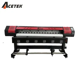 최고 공급자 Acetek 1.6m 큰 체재 xp600 i3200 printhead 디지털 방식으로 Eco 용해력이 있는 잉크젯 프린터 기치 차 포장 인쇄기